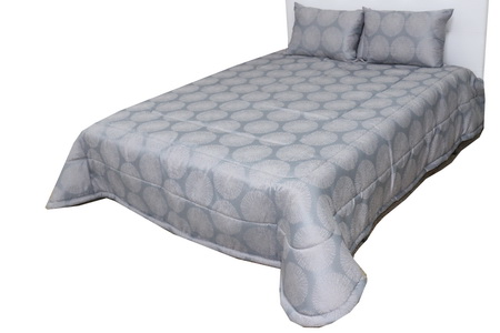 COLCHA C/FR 250X260 SOLER 12 AZUL