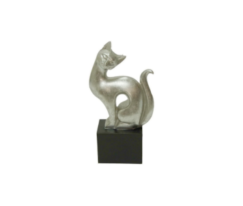 GATO RESINA 42cm PRATA BH0810347K