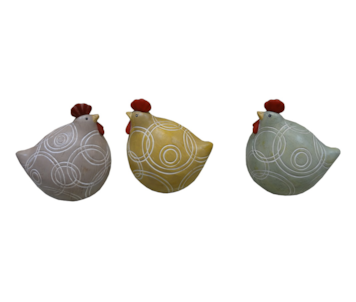 GALINHA 10,5cm 3 Sort LK8617B_Y_CZ