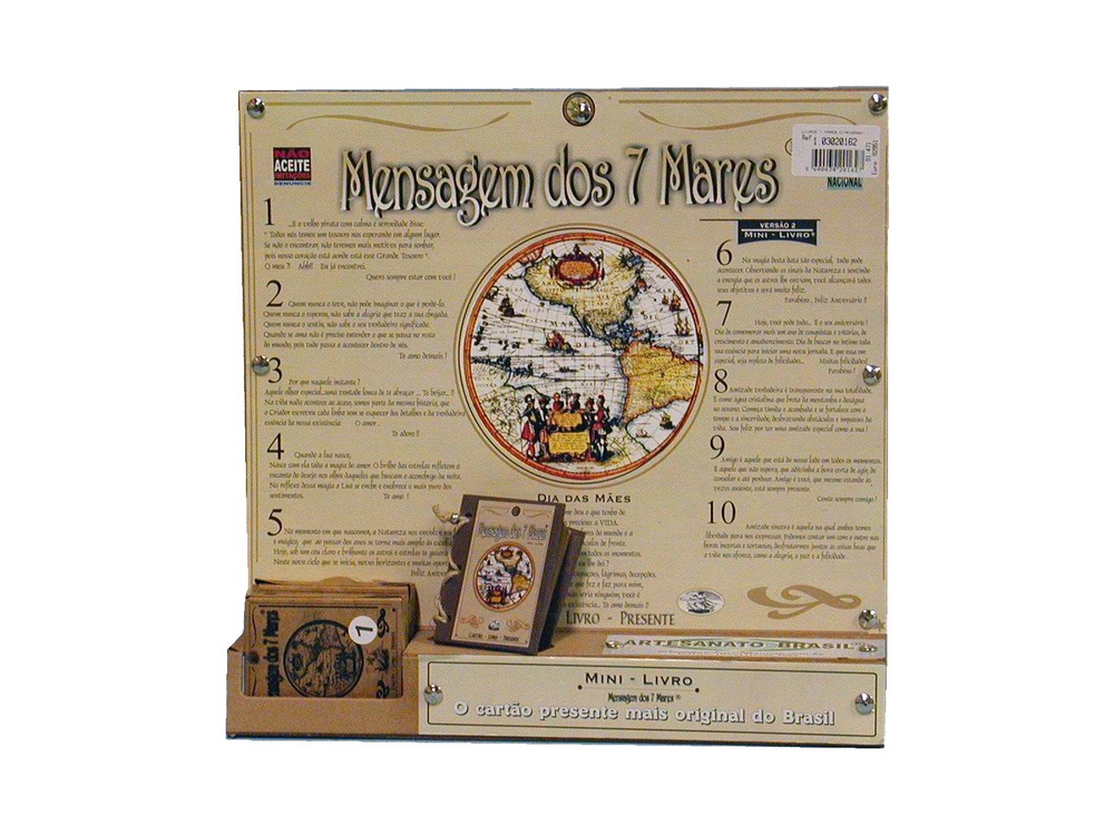 MINI LIVRO MENSAGEM 7 MARES