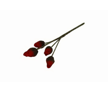 HASTE FLOR 65cm VERM AF12-191A