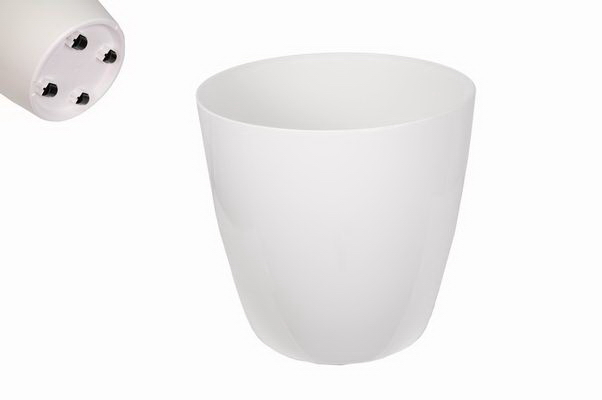 VASO SAN REMO 36CM C/RODAS BRANCO