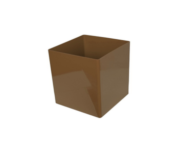 VASO CUBO 22cm TORTORA