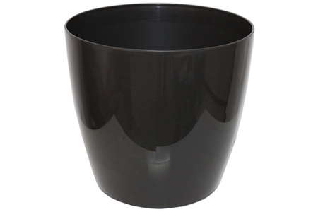 VASO SAN REMO 36CM C/RODAS ANTRACITE