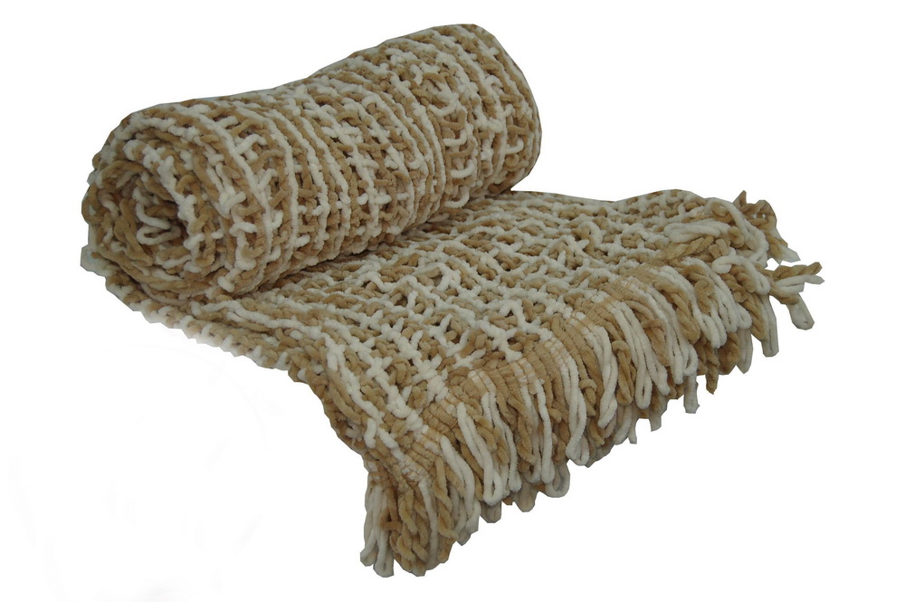 MANTA 125x150cm NATURAL/BEGE CHF-7907