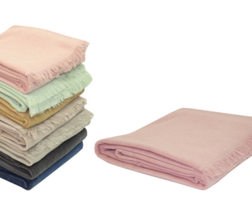 MANTA CHENILLE 130X190 ROSA