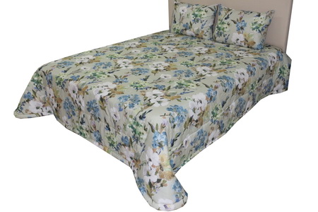 COLCHA C/FR 250X260 FOLK 02 AZUL