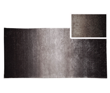 TAPETE 70X140CM PRETO/CINZA SAPB-17