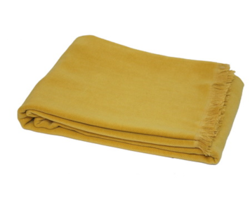 MANTA CHENILLE 130X190 AMARELO