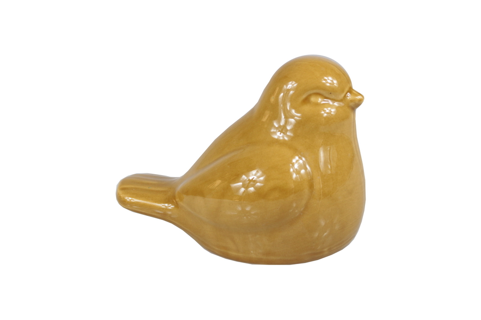 PASSARO CERAM 21cm Amarelo GB19D047-Ly