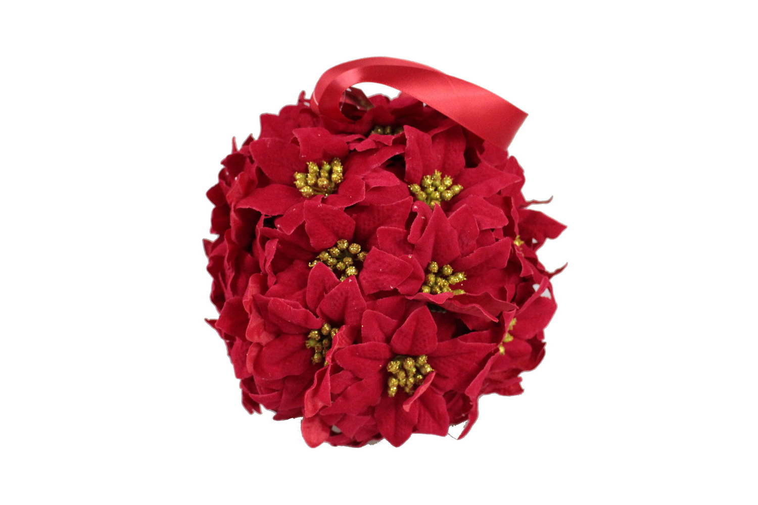 BOLA PONSETIAS NATAL 20cm 19192