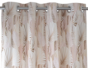 PAR CORTINADOS 150X250 02 ROSA LEQUE