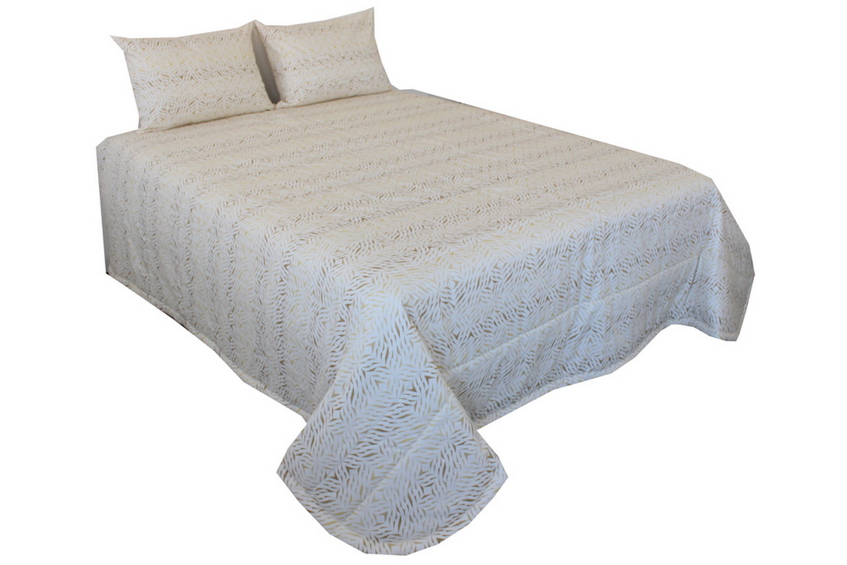 COLCHA C/FR 250X260 04 BEGE CARAB