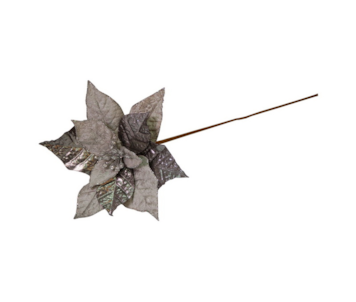 HASTE PONSETIA PRATA 45cm LH11335-1-S