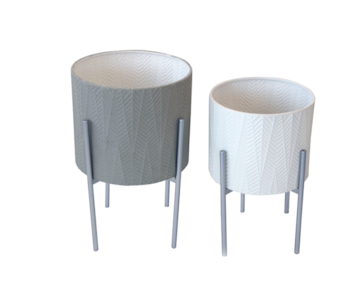 CJ 2 FLOREIRAS METAL D31x50+D36x57 20AA0309