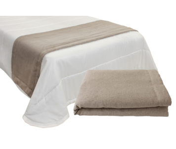 MANTA TAPA PES 70X230 TRUFFLE BROOKLIN