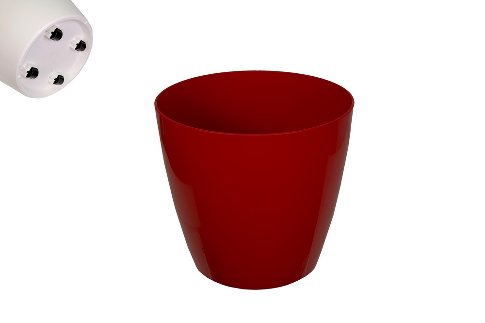 VASO SAN REMO 30CM C/RODAS VERM ESC