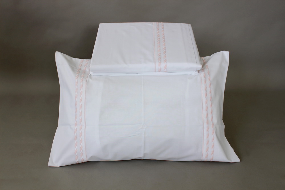 JOGO CAMA 180X280 C65 BR/ROSA TAIS