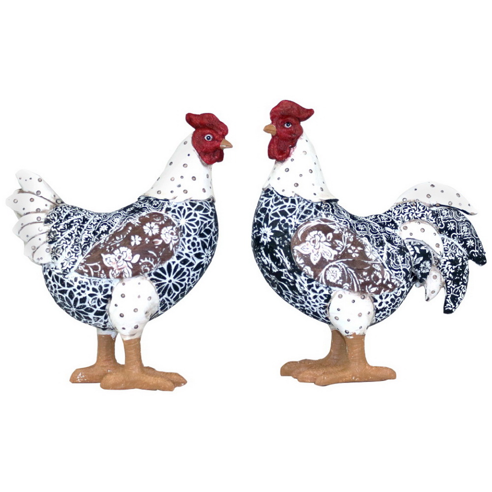 GALINHA RES BR/PRET 2S 17x19x8 1A0624WH