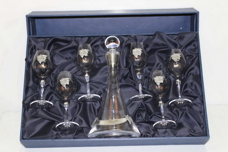 CJ GARRAFA C/6 COPOS VINHO 00689UV