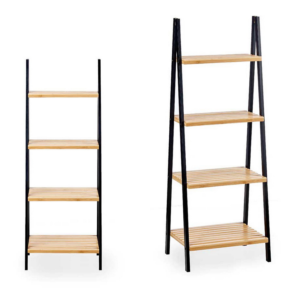 ESTANTE 4PRAT BAMBU PRET 109,3 82764