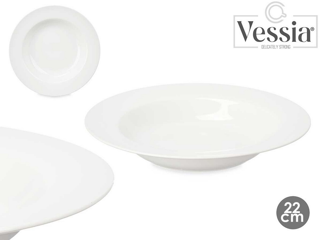 PRATO FUNDO BRANCO 22cm 12718