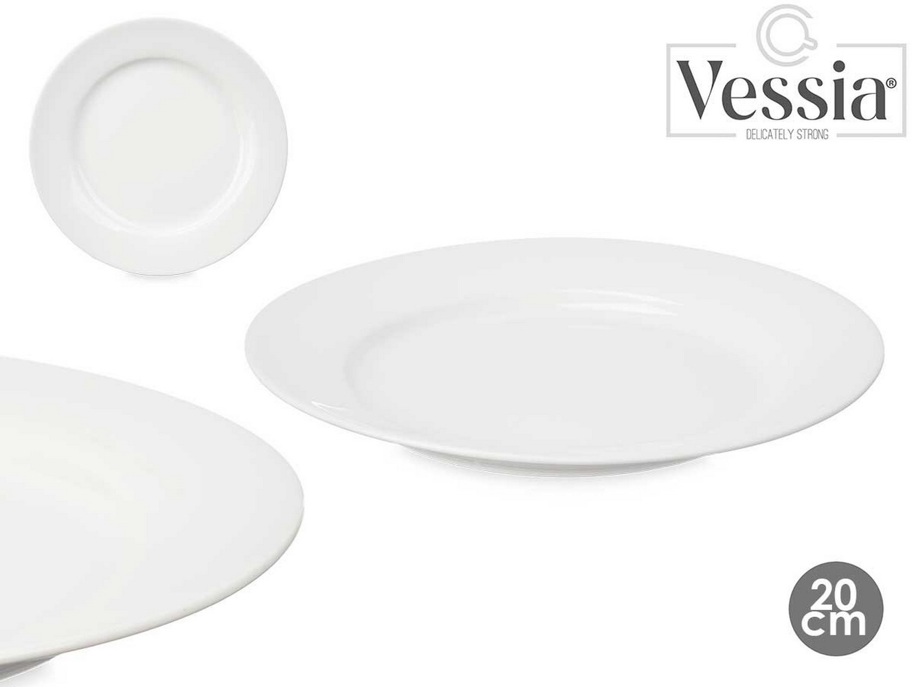 PRATO SOBREMESA BRANCO 19cm 12719