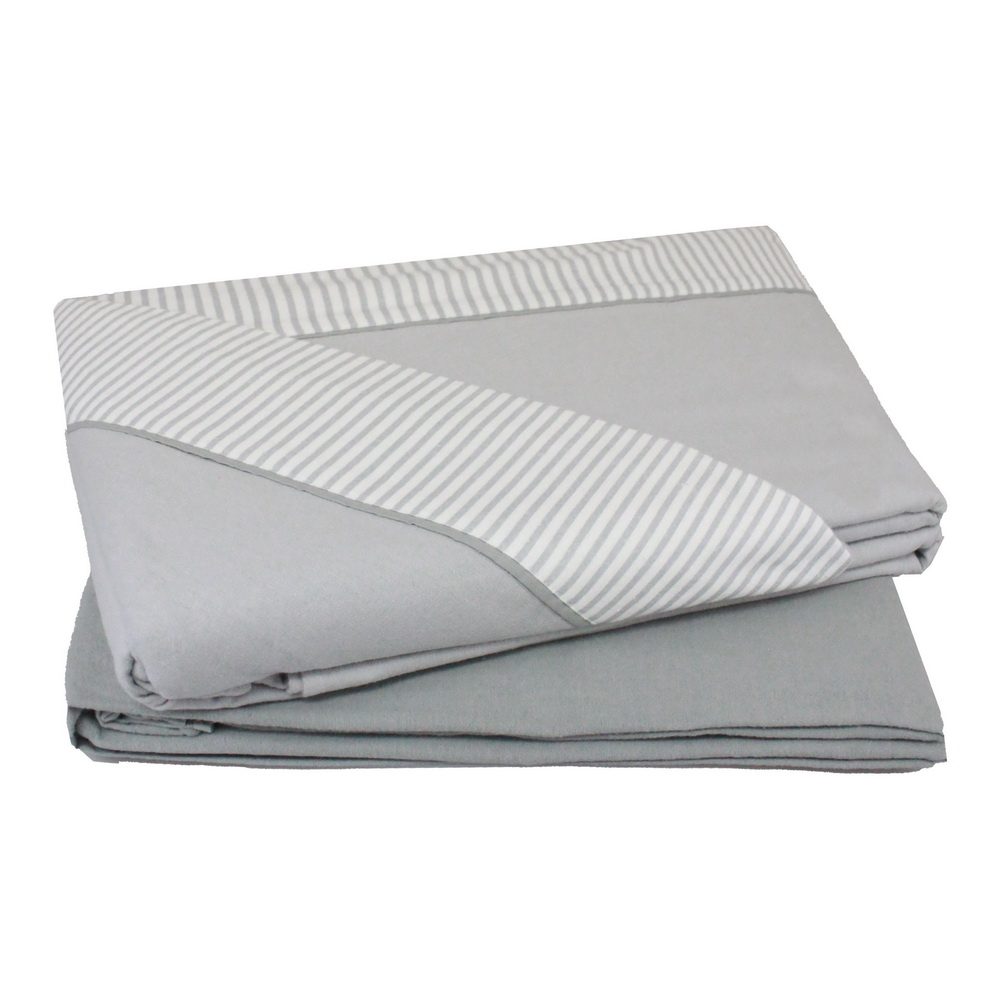 JOGO CAMA 180x290 FLAN CINZA FL 577