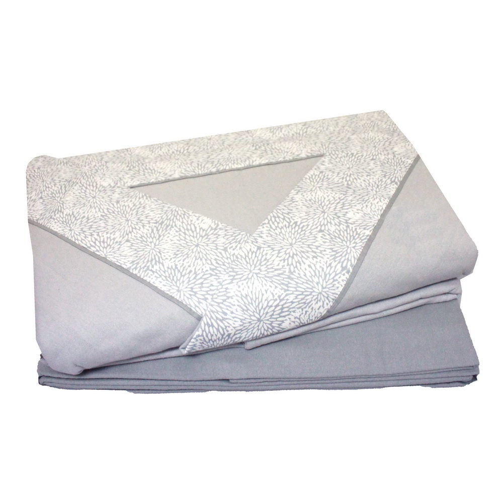 JOGO CAMA 240x290 FLAN CINZA FL 572