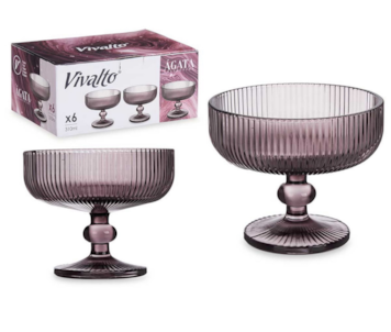 TACA GELADO RISCAS ROSA 310ML 84923