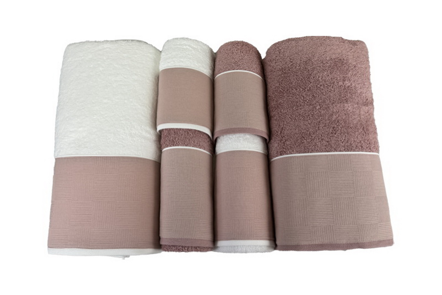 JOGO BANHO 6 PCS 500G C1 BR /ROSA 591