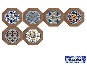 AZULEJO OCT C/CORT  ACA557-8CORT-MD