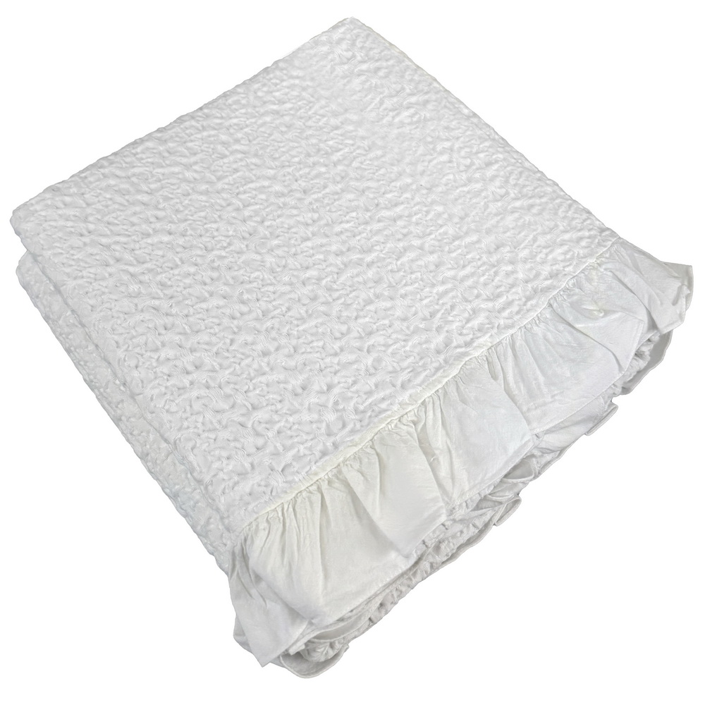 MANTA 100x210 C/FOLH C3 BRANCO C/610