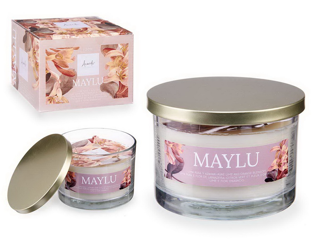 VELA COPO C/T LIMA/FLOR 13cm 86466