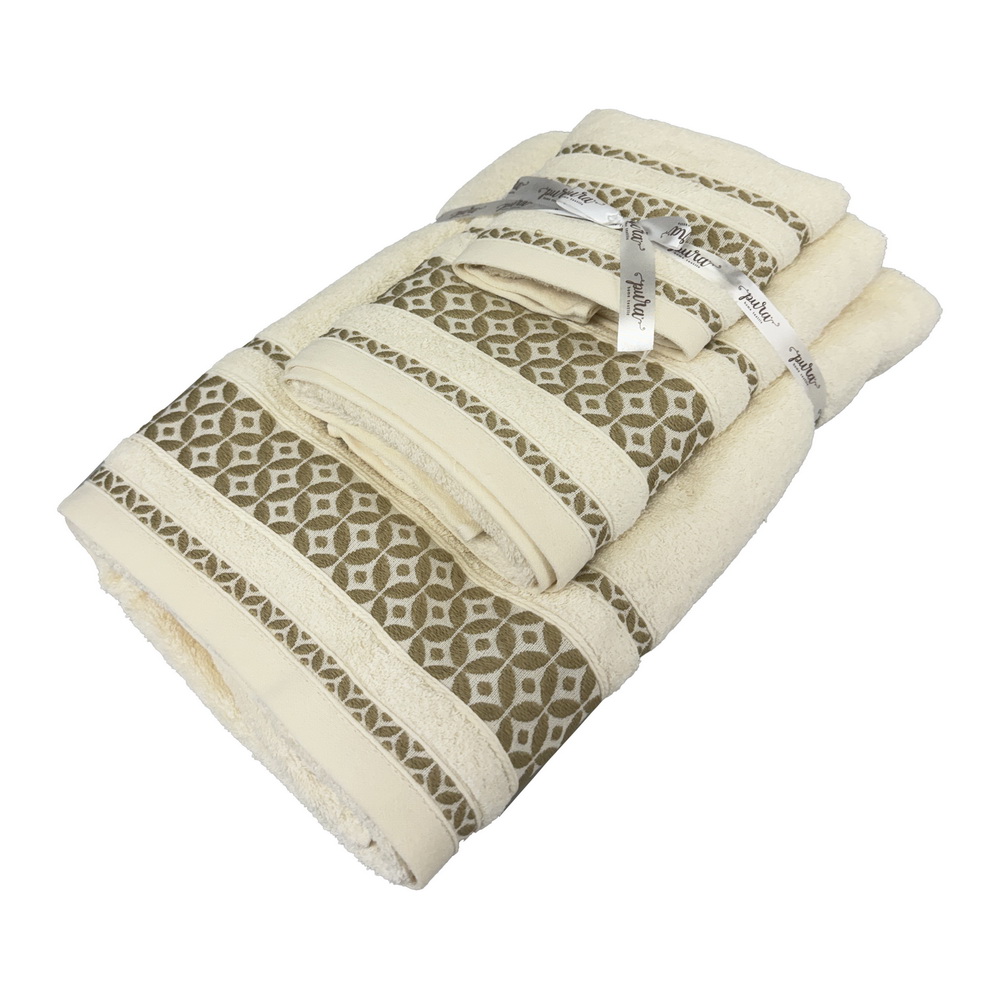 JG BANHO 3PCS BFLORA 500GR BEGE