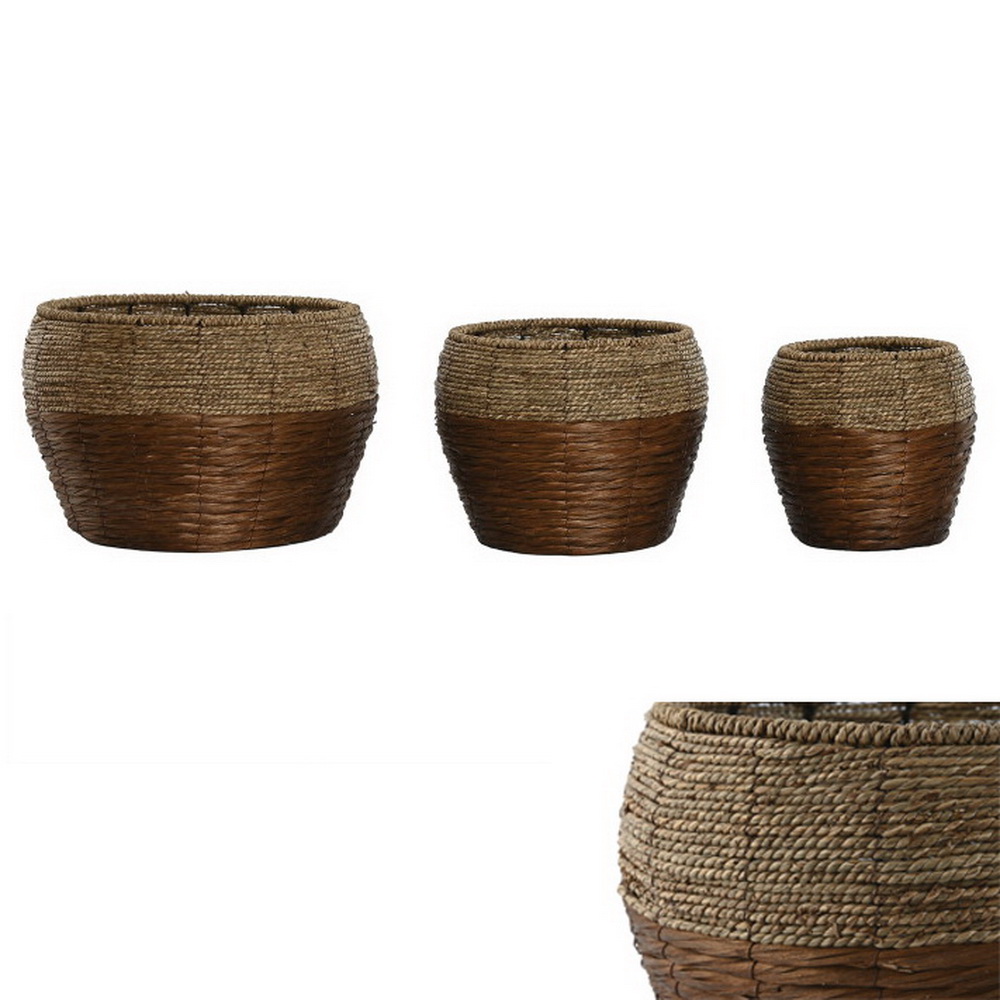 CJ 3 VASOS FIBRA NAT 32x23 MC-215687