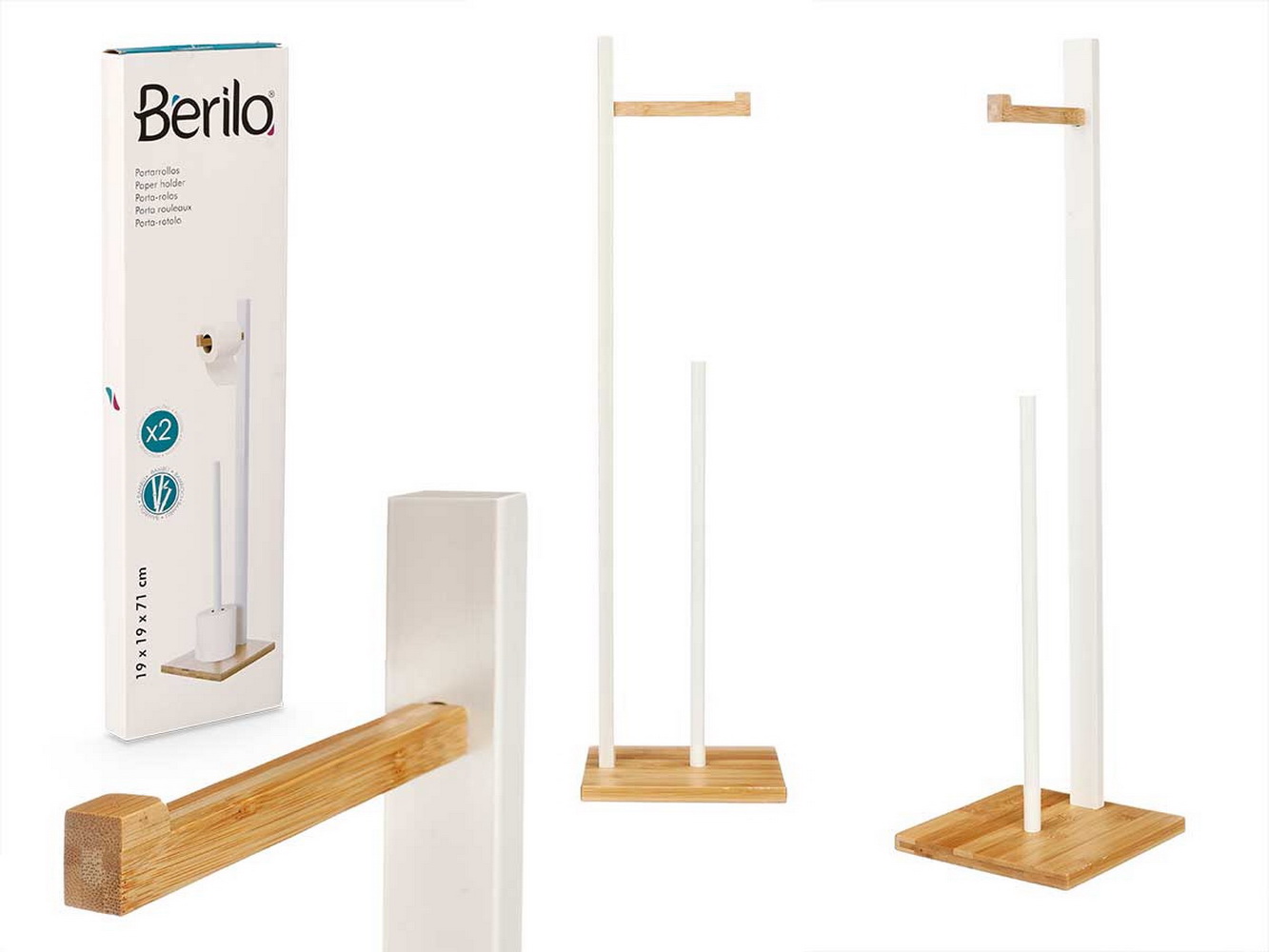 PORTA ROLOS PAPEL BAMBU 71cm 99875