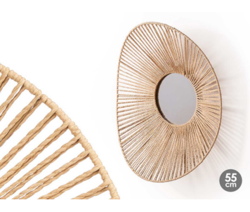 ESPELHO OVAL CORDA 48X55 10624