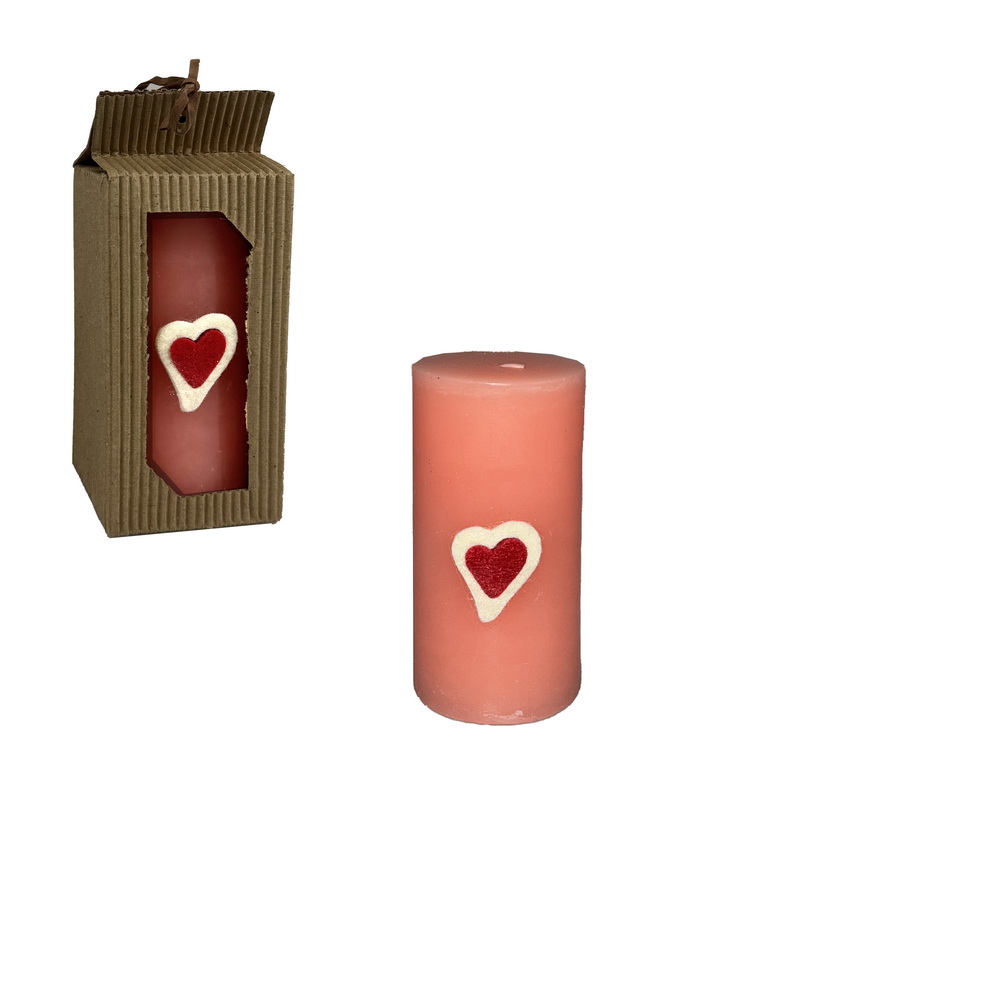 VELA ROSA C/ CORACAO 6,5x13 JNTR255