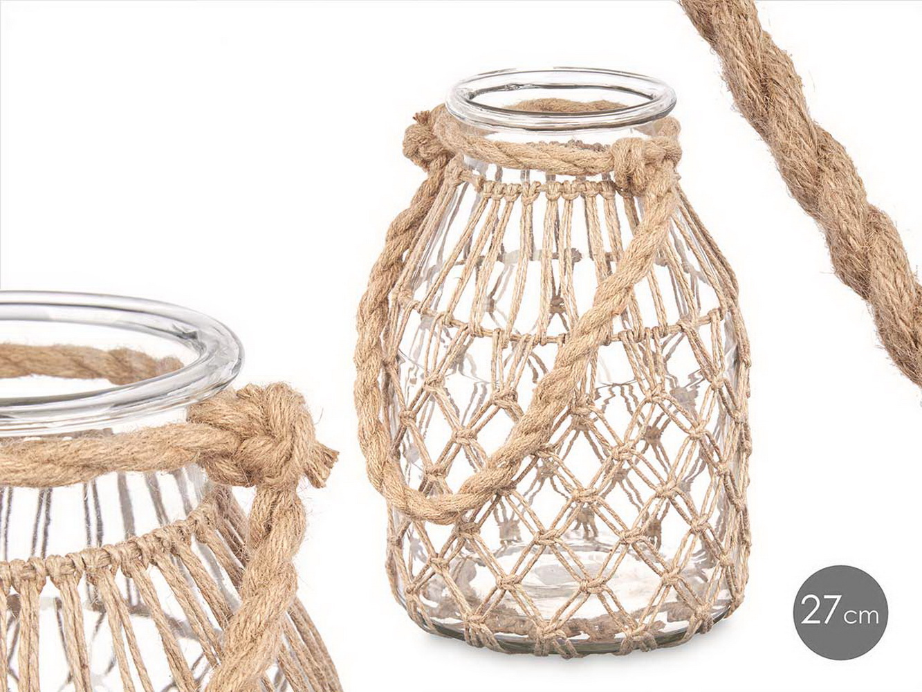 LANTERNA VID C/CORDA 17x25 91429