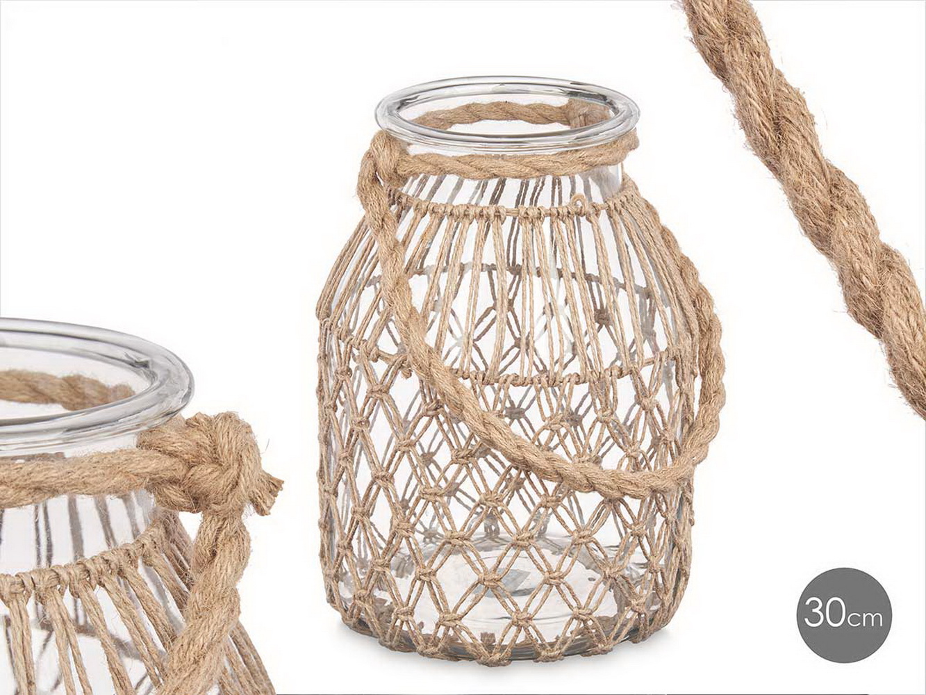 LANTERNA VID C/CORDA 20x30 91428