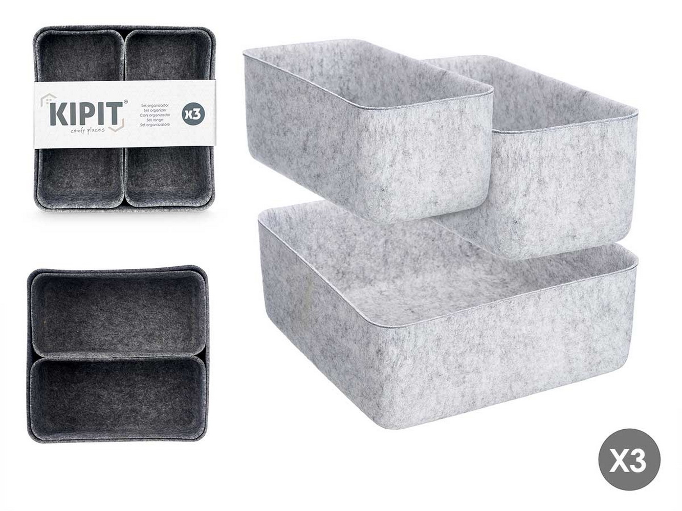 CJ 3 ORGANIZADORES 2S 24,7x10 93469