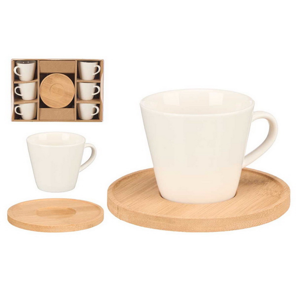 CJ 6 CHAVENAS CAFE PORC/BAMB 88741