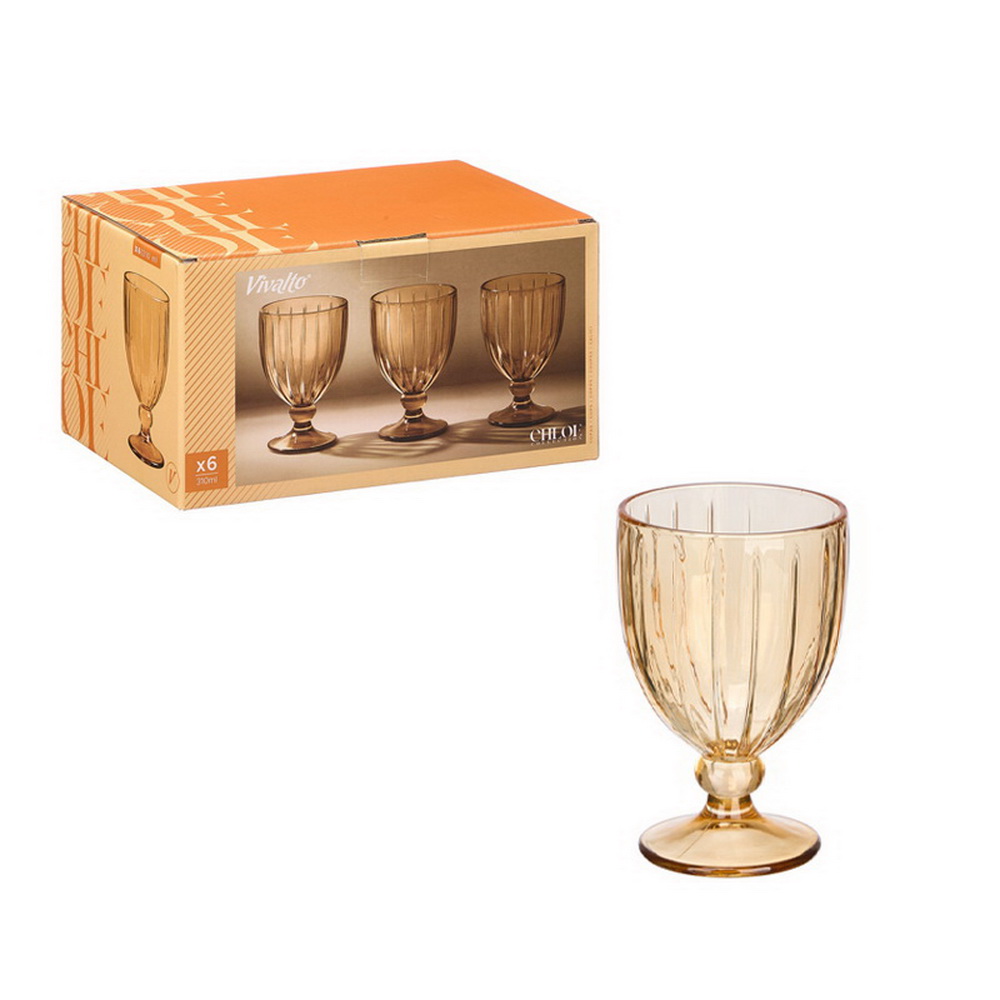 COPO VINHO RISCA AMBAR 310ML 12415