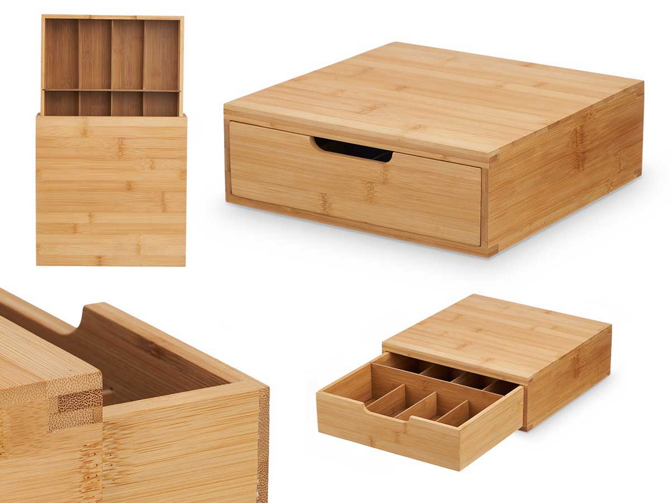 CAIXA BAMBU P/CAPSULAS 30x30 94602