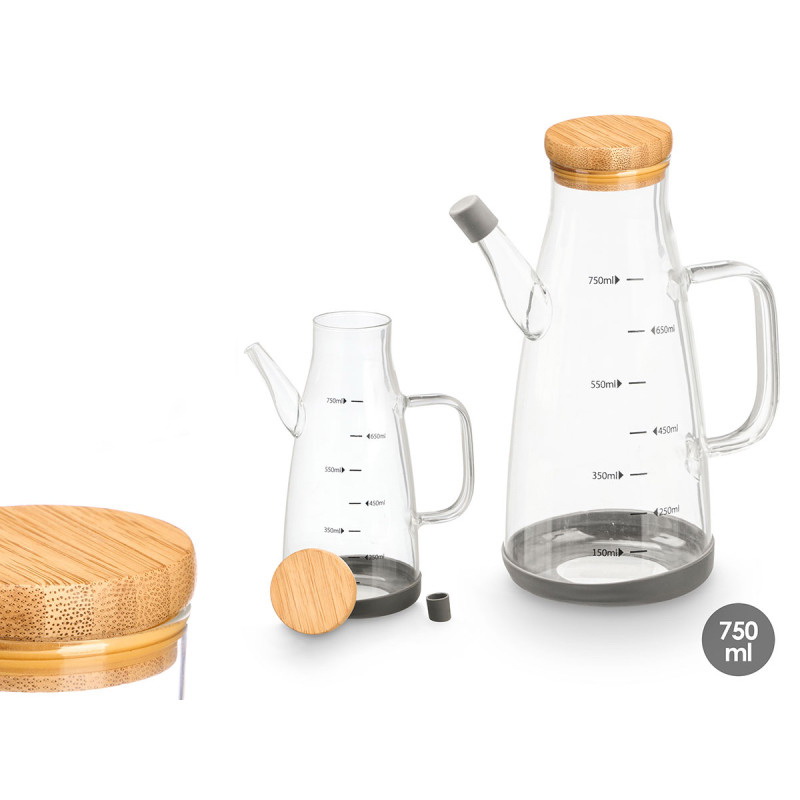 GALHETEIRO VID/BAMBU 750ML 10x17x21 13854