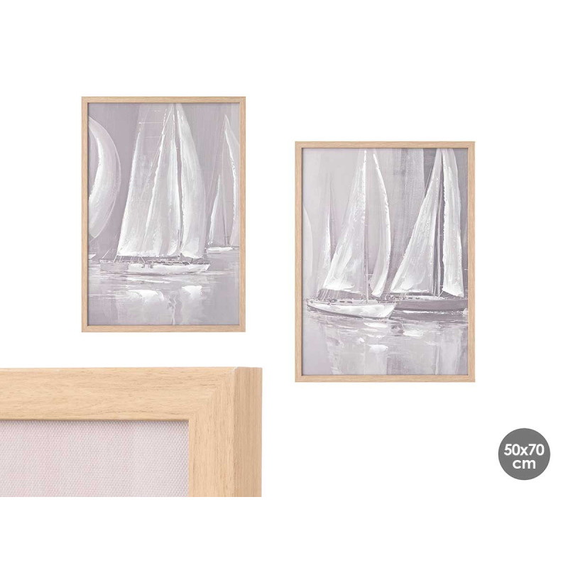 QUADRO BARCOS C/MOLD 2S 50x70 93871