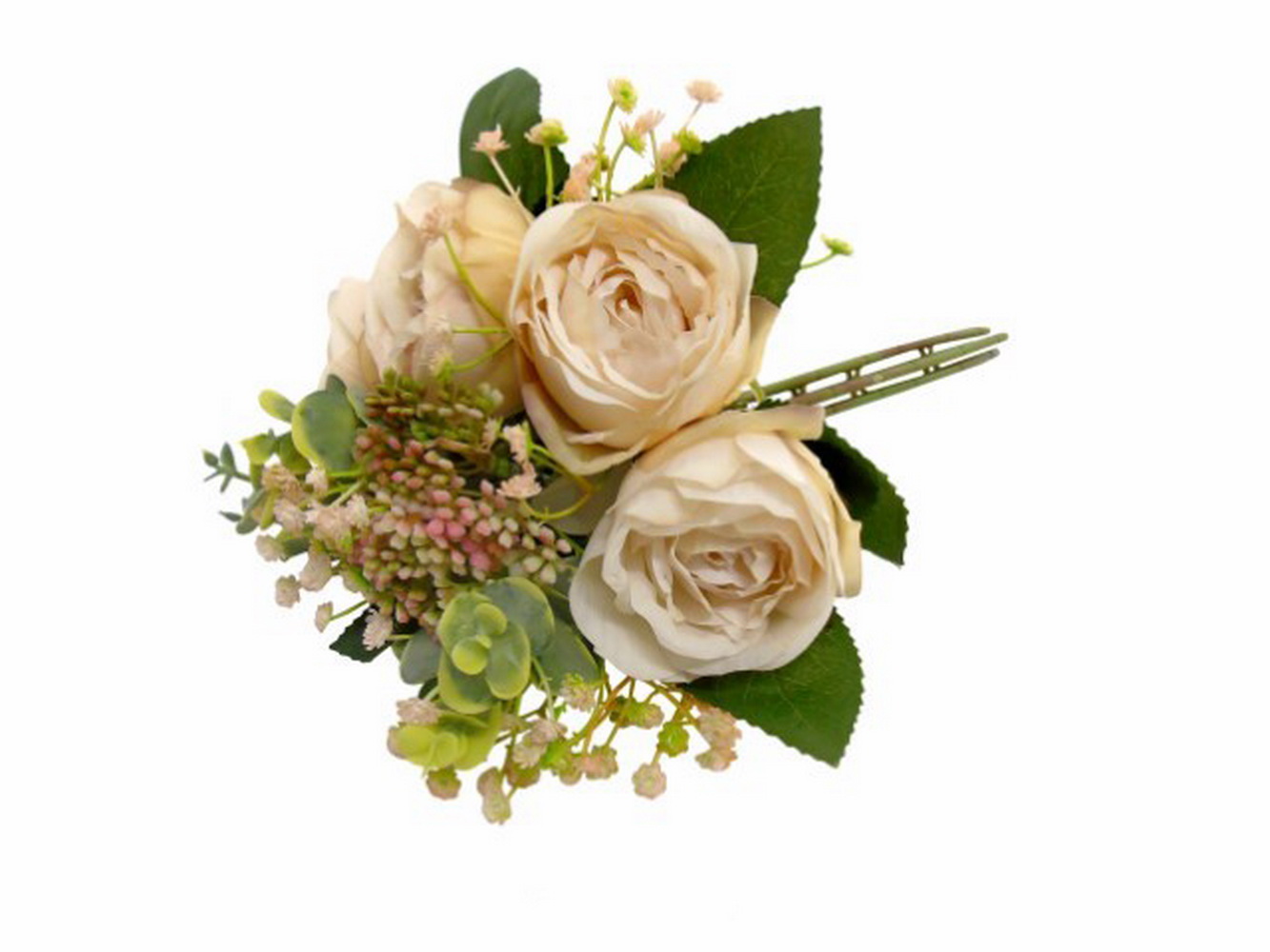 RAMO ROSAS CREME 26cm 04 0013110