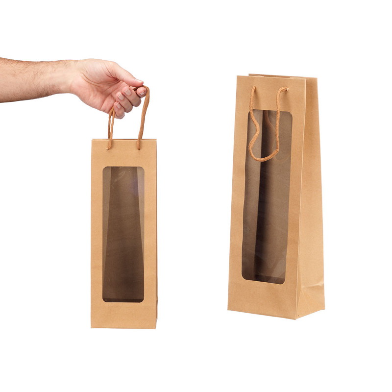 SACO GARRAFA C/JAN 12,5x36x1 KRAFT NAT 10956