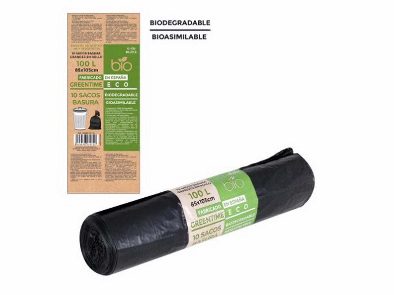 EMB 10 SACOS LIXO 100L BIO 80x105 09A 012109